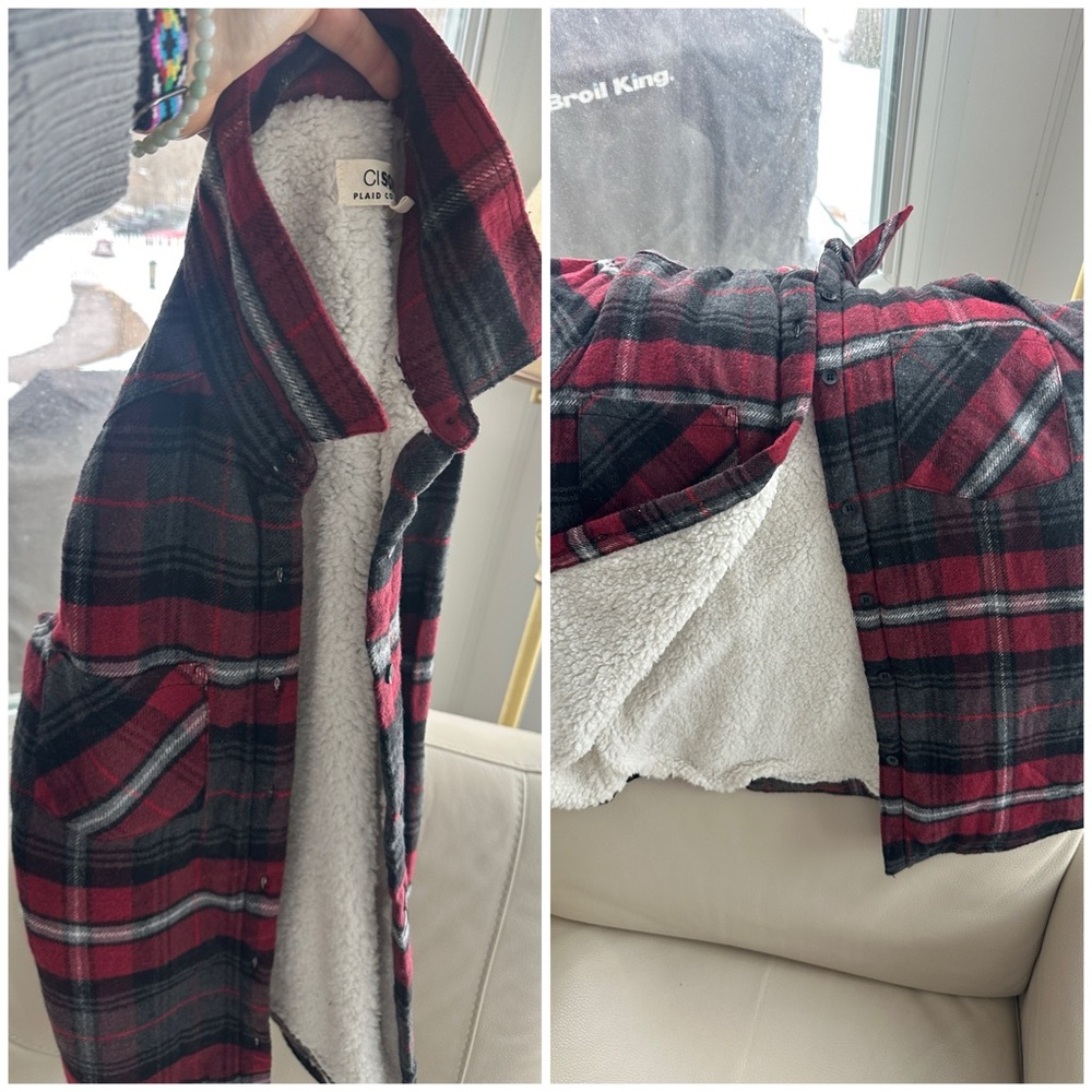 C&B Plaid Sherpa-Lined Jacket